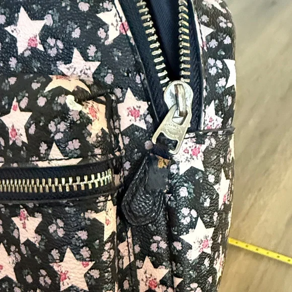 Coach Black and Pink Star Pattern Backpack - Picture 6 of 6
